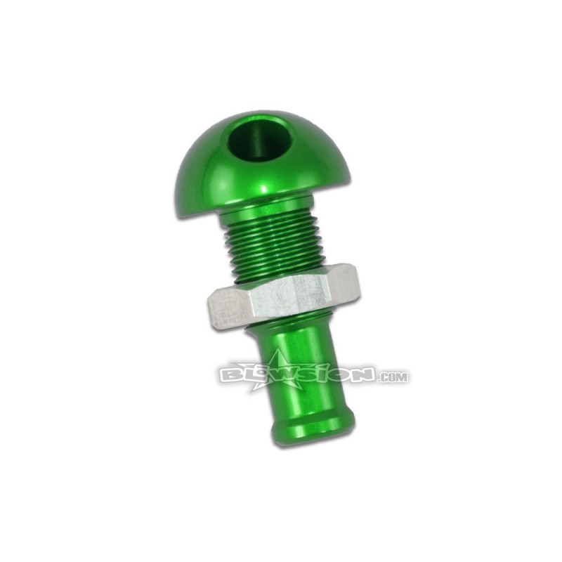 Bypass 45° Aluminium pour durite 3/8, Blowsion, VERT Bypass 45° Aluminium pour durite 3/8, Blowsion, VERT