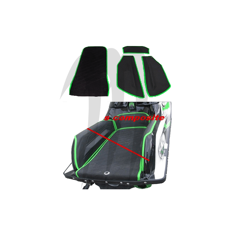 Kit Mat Lifter Bumps + Kick-tail,  SXR-800 ( Replacement  Origin mat black-green )