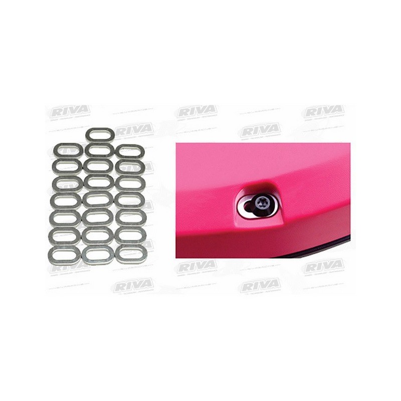 RIVA. Kit rondelles de coque supérieure alu RIVA. Kit rondelles de coque supérieure alu