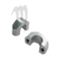 KIT Handle Bar Clamps ( 2 pieces ) sylver . KIT Handle Bar Clamps ( 2 pieces ) sylver .