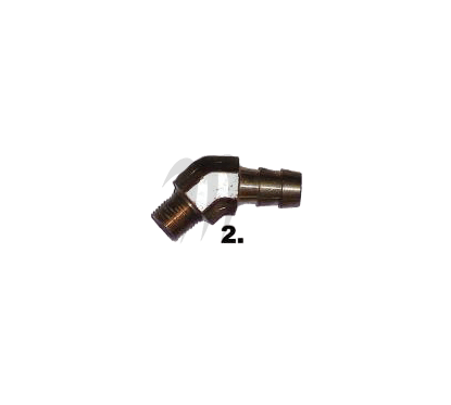 Photo Raccord laiton 45° durite 1/8*3/8 - Pièces Jet Ski, accessoires et entretiens - Matos import