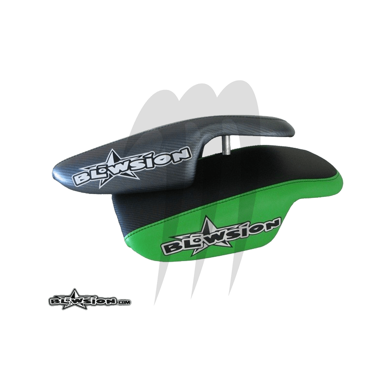 Chin Pad Carbon (black / green ) Chin Pad Carbon (black / green )