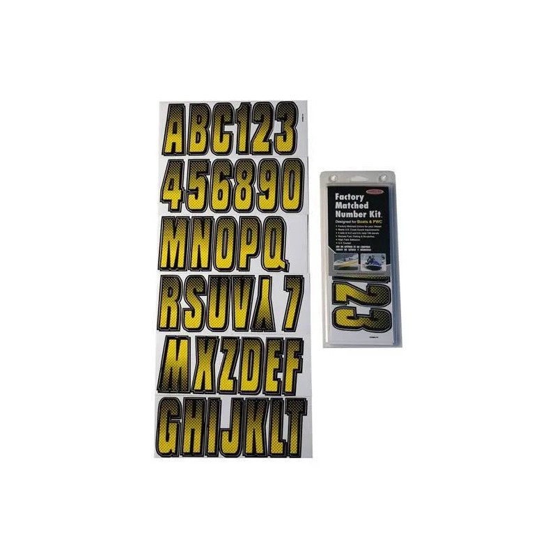 HARDLINE PRODUCT . Kit Immatriculation, CARBONE JAUNE ( 146 pieces ) HARDLINE PRODUCT . Kit Immatriculation, CARBONE JAUNE ( 146 pieces )